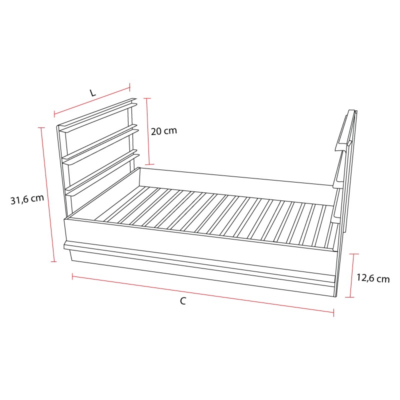 Barbecue gril encastrable FLAME en inox 60 x 40 cm - 5