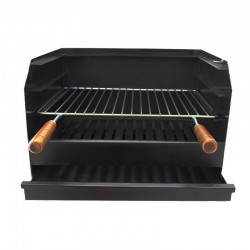 Gril à charbon BROIL en acier noir 50 x 40 cm - 3