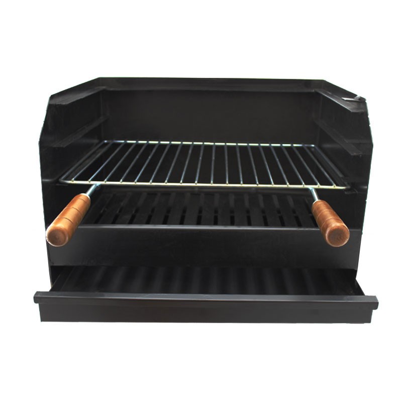 Gril à charbon BROIL en acier noir 50 x 40 cm - 3