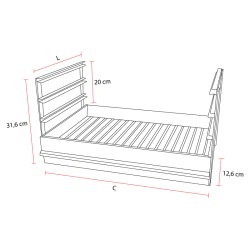 Barbecue gril encastrable FLAME en Acier Noir 80x40 - 5