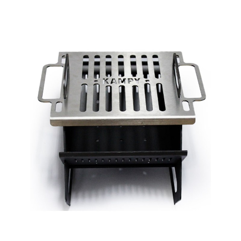 Barbecue portable et pliable KAMPY F250 25x30 cm - 2 Barbecue portable et pliable KAMPY F250 25x30 cm - 2