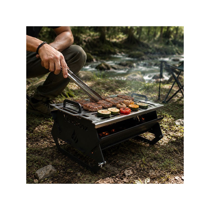 Barbecue portable et pliable KAMPY F400 40x30 cm - 3 Barbecue portable et pliable KAMPY F400 40x30 cm - 3