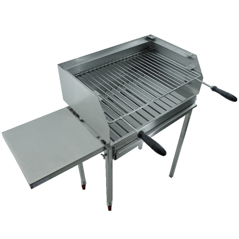Barbecue grill sur pied à charbon BLAZE Inox 50x40 - 3