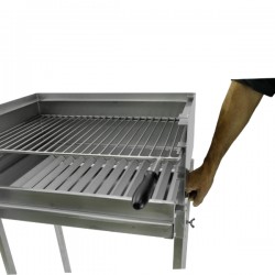 Barbecue grill sur pied à charbon BLAZE Inox 50x40 - 15