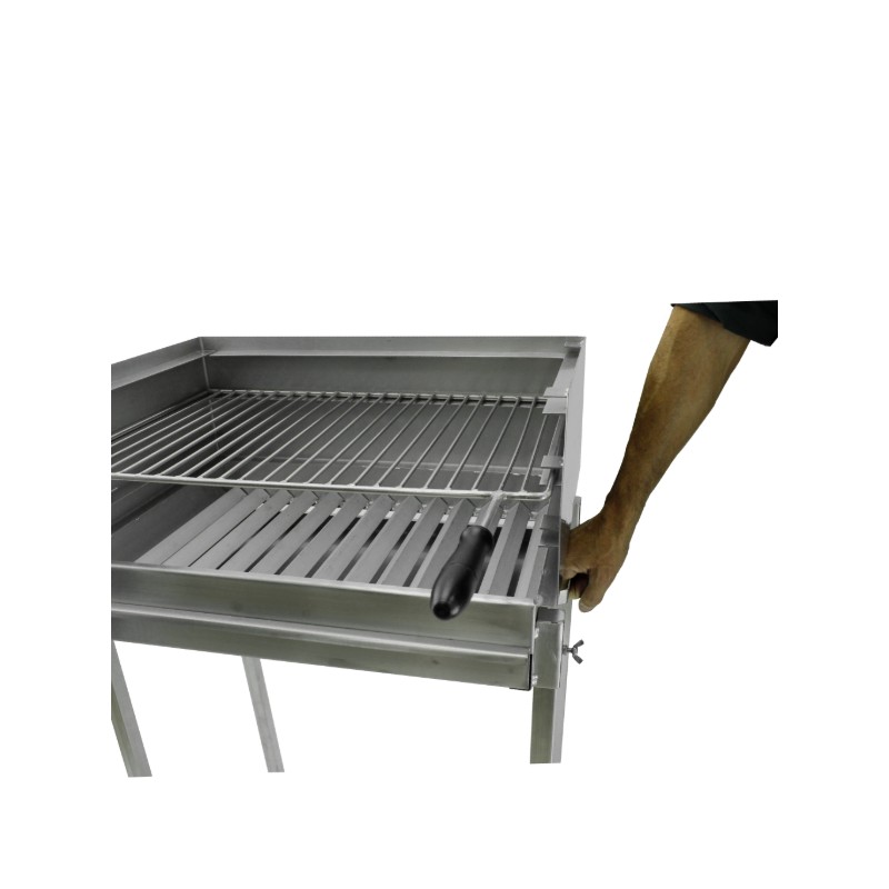Barbecue grill sur pied à charbon BLAZE Inox 50x40 - 15