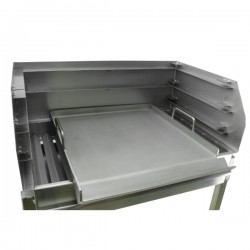 Barbecue grill sur pied à charbon BLAZE Inox 50x40 - 4
