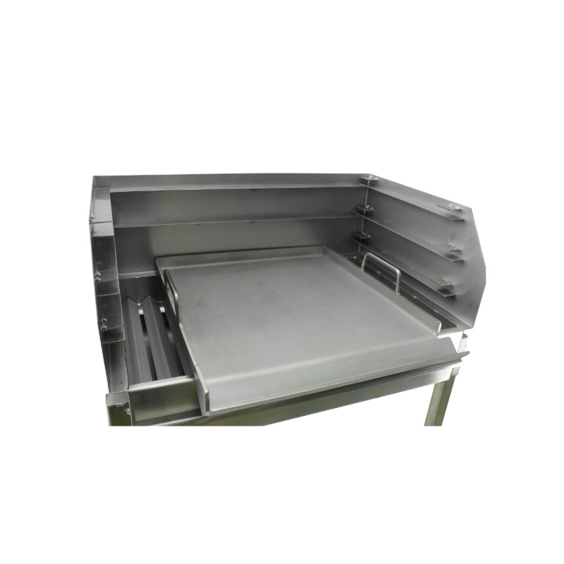 Barbecue grill sur pied à charbon BLAZE Inox 50x40 - 4