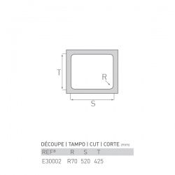 Évier inox à encastrer TOPAZE 1 bac 55 x 45 x 20 - 4