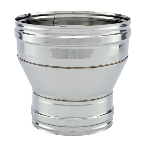 Réducteur tubage cheminée diamètre 140x120 - 1 Réducteur tubage cheminée diamètre 140x120 - 1