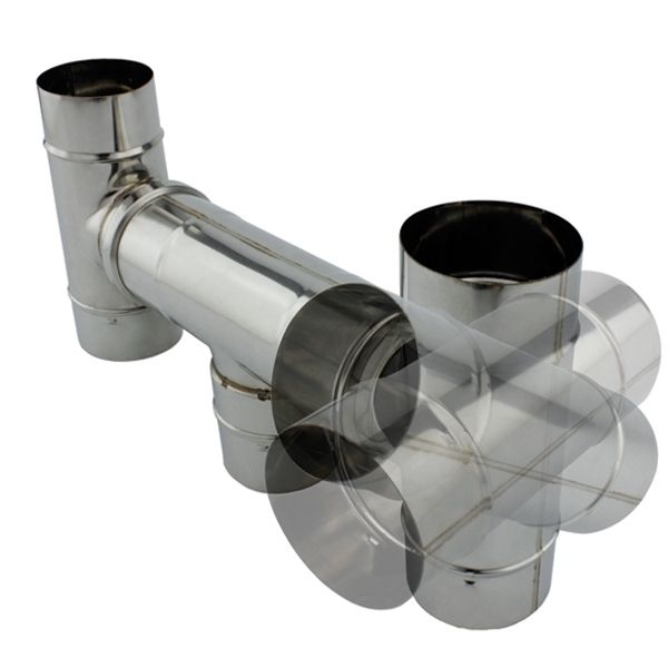 Chapeau conduit cheminée Inox anti-intempéries diamètre 140 - 3 Chapeau conduit cheminée Inox anti-intempéries diamètre 140 - 3