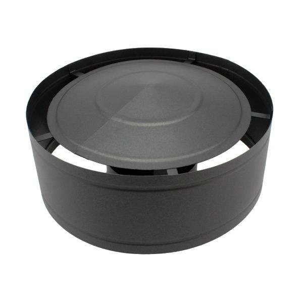 Chapeau cheminée anti-pluie Inox SP Noir/Anthracite diamètre 80