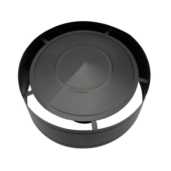 Chapeau cheminée anti-pluie Inox SP Noir/Anthracite diamètre 110 - 2
