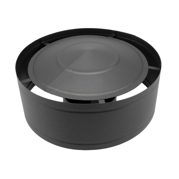 Chapeau cheminée anti-pluie Inox SP Noir/Anthracite diamètre 200 - 2 Chapeau cheminée anti-pluie Inox SP Noir/Anthracite diamètre 200 - 2