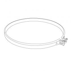 Collier sécurité tubage Noir-Anthracite diamètre 230 - 3