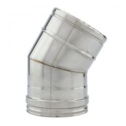 Coude à 30° double paroi isolé diamètre 150-200 - 2