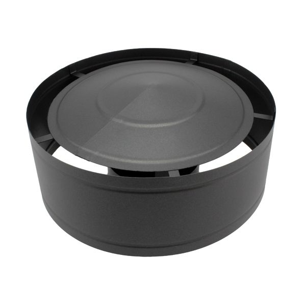 Chapeau cheminée anti-pluie Inox SP Noir/Anthracite diamètre 400 - 1