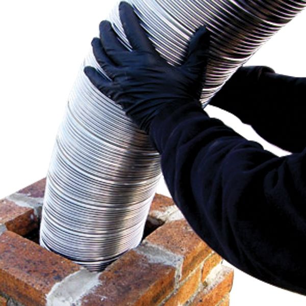 Gaine inox flexible double paroi diamètre 130 - Bobine 30 mètre - 4