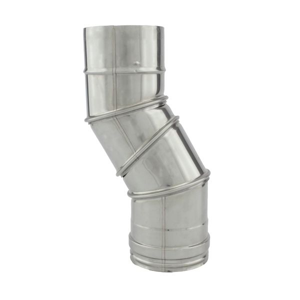 Coude réglable 0° à 90° Inox diamètre 140 - 4