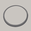 O-Ring silicone conduit Noir / Anthracite